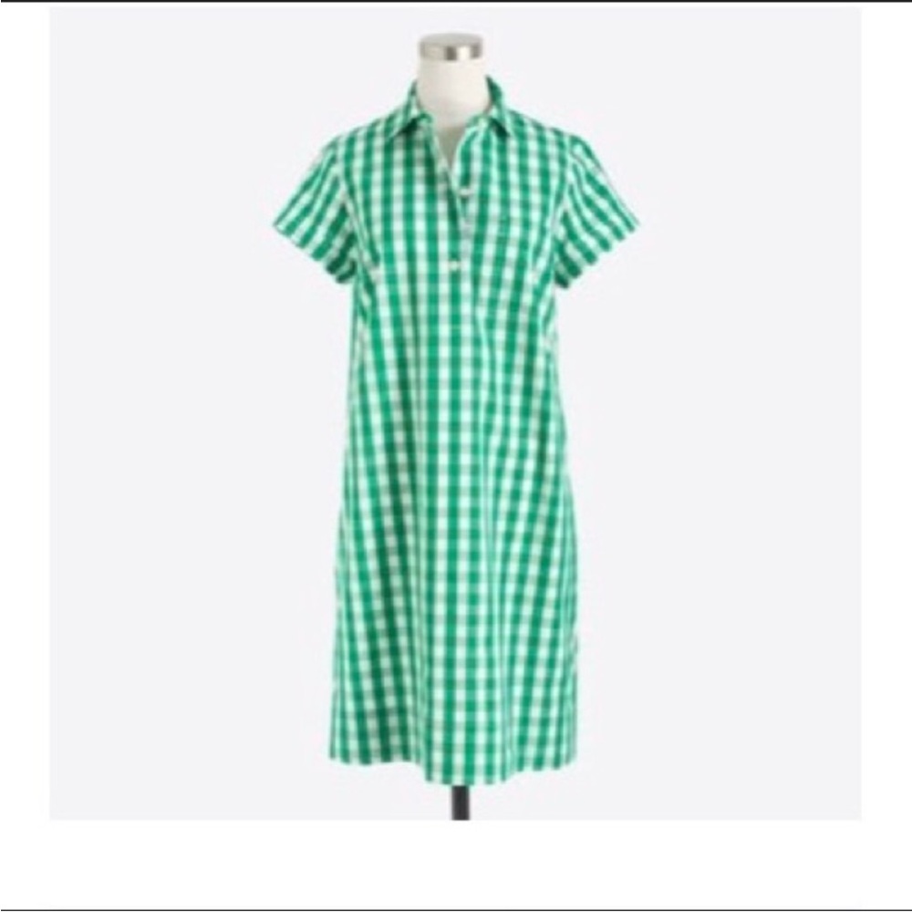 [J. CREW FACTORY] GINHGAM MINI DRESS
